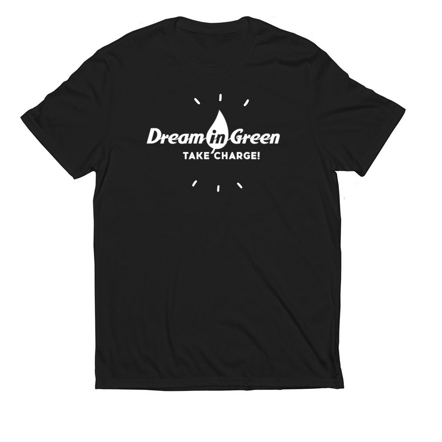 2025 Dream in Green, a Deep Black Allmade Eco Triblend Unisex Tee