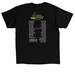 Disaster! Show Shirts, a Black Classic Unisex Tee (back-view)