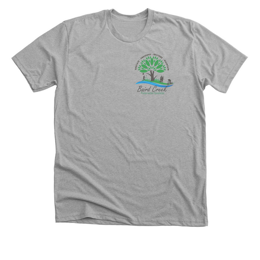 Baird Creek Logo Shirt, a Athletic Heather Premium Unisex Tee
