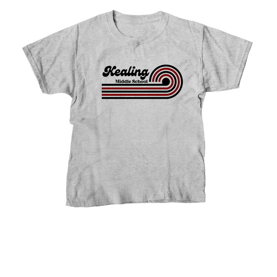 Kealing Retro, a Sport Grey Youth Unisex Tee
