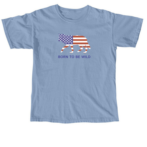 Born to Be Wild Collection, a Washed Denim Comfort Colors Unisex Tee
