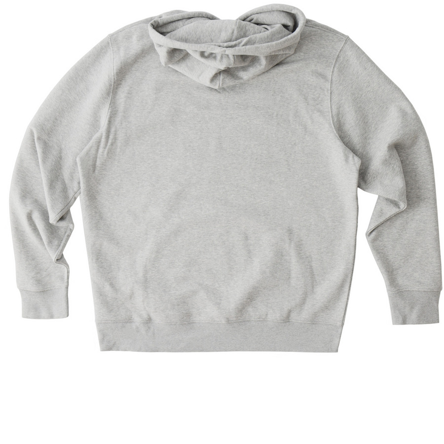 SMS Tops, a Cool Heather Grey Stanley/Stella Unisex Cruiser 2.0 Pullover Hoodie (back-view)
