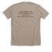 MHM Witness Wear, a Heather Stone Premium Unisex Tee (back-view)