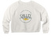 Women's Cropped Crewneck, a Vintage White Women's Premium Cropped Raglan Sweatshirt (back-view)