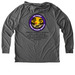 On-Point Mobile Marine/CureGRIN Foundation, a Aluminum Grey Allmade Eco Triblend Hoodie Tee (back-view)