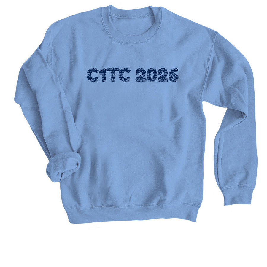 C1TC 2026 Merch, a Carolina Blue Crewneck Sweatshirt