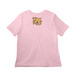 Pablo, a Pink Women?s Relaxed Cotton Tee (back-view)