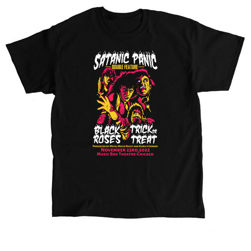 Metal Movie Night&nbsp;, a Black Classic Unisex Tee