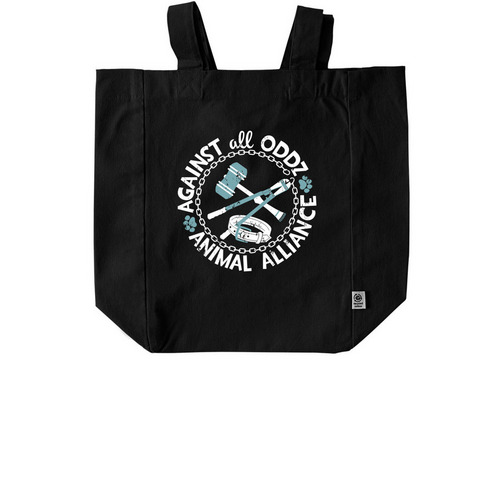 AAO Tote Bags, a Black Recycled Cotton Tote Bag