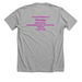 Foundation to Fight H-ABC Store, a Athletic Heather Premium Unisex Tee (back-view)