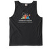 CHAIL Logo (White Outline)&nbsp;, a Black Comfort Colors Tank Top