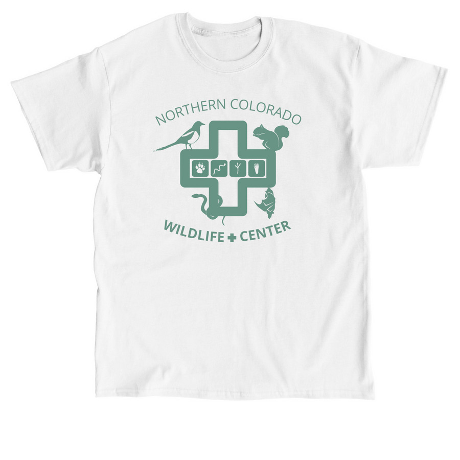 Cross Logo Design - Green, a White Classic Unisex Tee