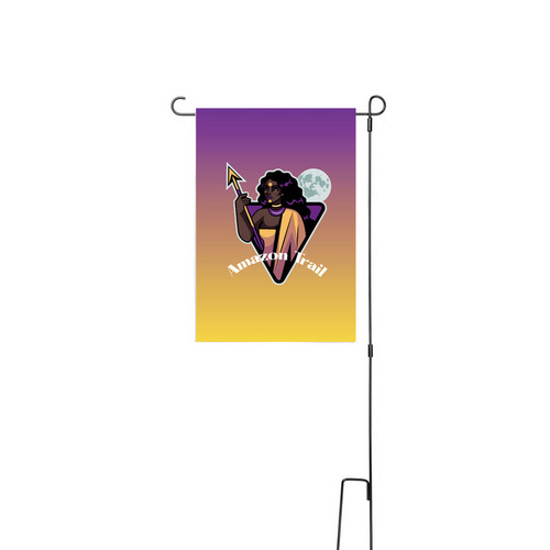 Lavender Lemonade Campsite Flag, a White 12" x 18" Yard Flag with Stake
