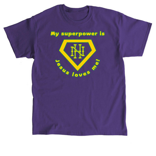 Superpower HNCS, a Purple Classic Unisex Tee