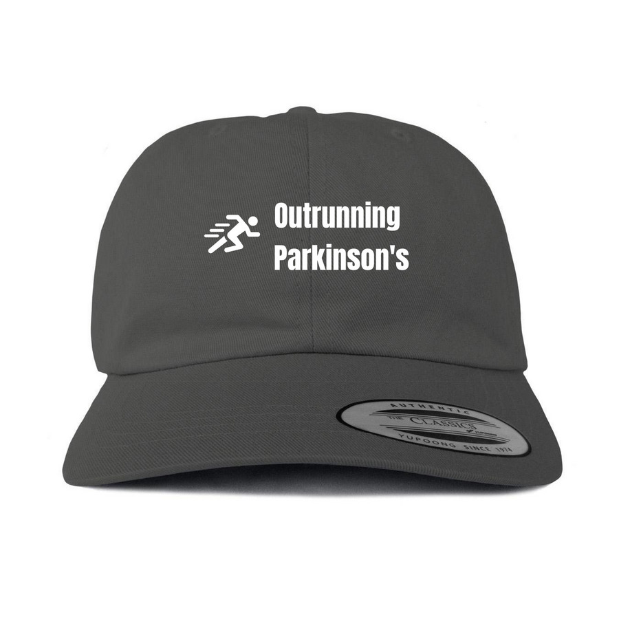 Out Running Parkinson's Hats, a Dark Gray Printed Classic Baseball Cap
