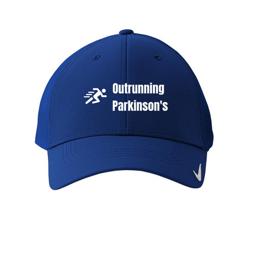 Out Running Parkinson's Hats, a Game Royal Printed Nike Dri-FIT Legacy Performance Cap