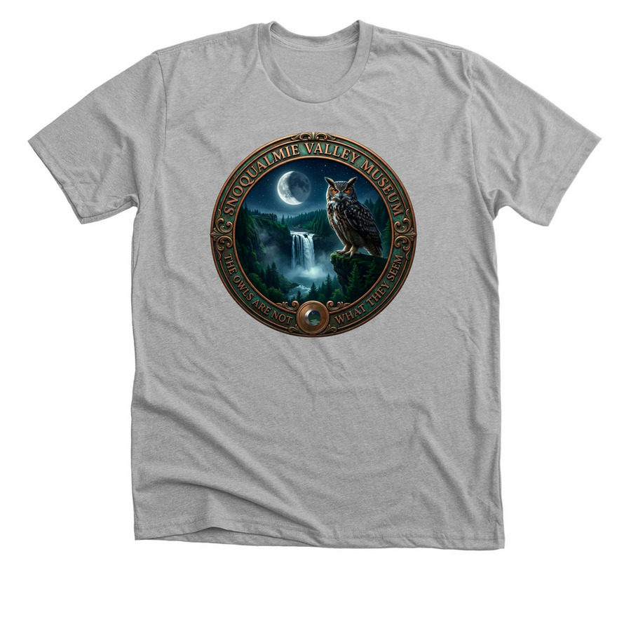 Twin Peaks- Falls, a Athletic Heather Premium Unisex Tee