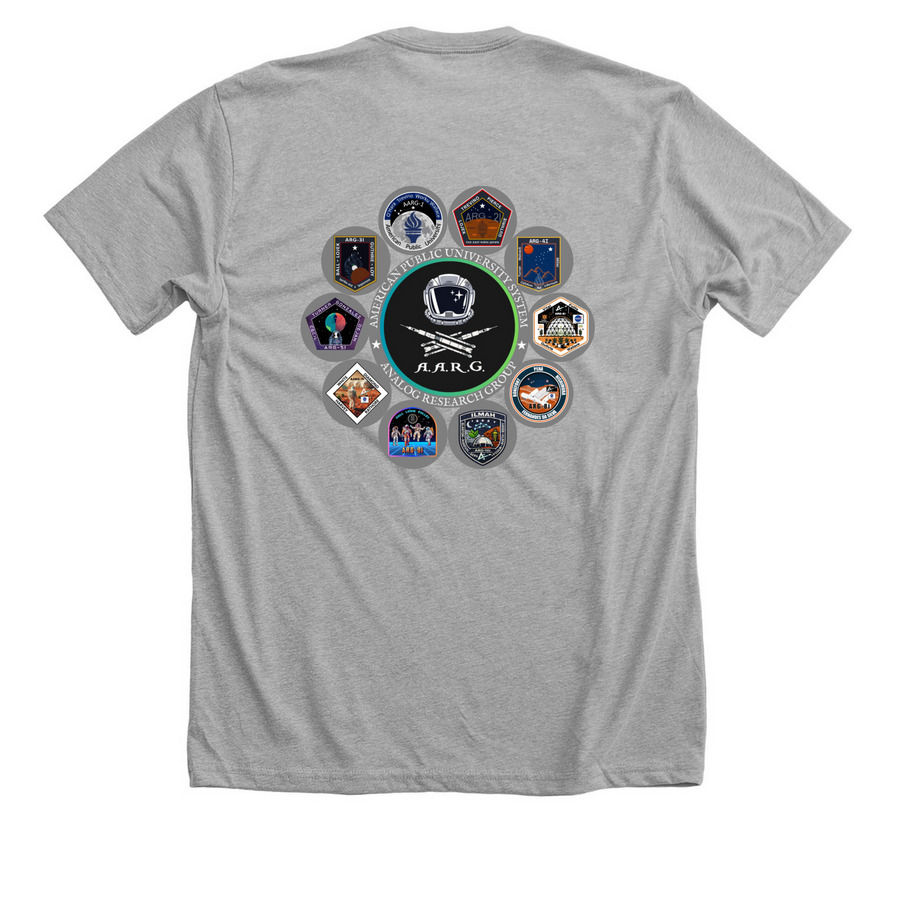 &nbsp;ILMAH 10th Anniversary Shirt, a Athletic Heather Premium Unisex Tee (back-view)