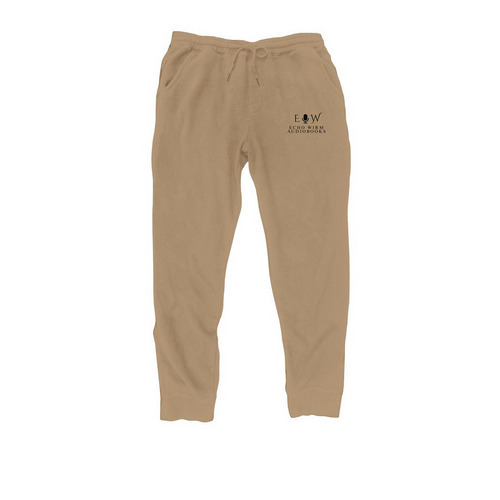 Echo Wirm Pant (Light Design), a Sandstone Midweight Fleece Joggers