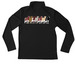 NEABSS Active Wear, a Black Youth Performance Quarter Zip Pullover (back-view)