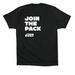 Retro Team Wolf T-Shirt, a Vintage Black Premium Cotton Tee (back-view)