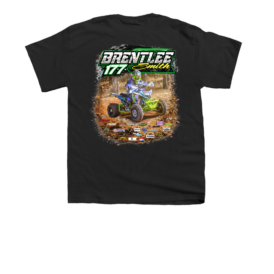 Relentless in the Dirt ? 2026, a Black Youth Unisex Tee (back-view)