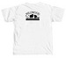 Wildwood Pride: Trans Flag Design, a White Comfort Colors Unisex Tee (back-view)