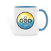 2022 TGM Mug, a Light Blue Two-Tone Ceramic Mug