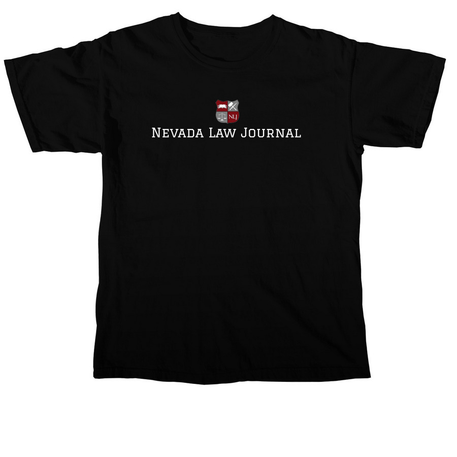 Nevada Law Journal, a Black Comfort Colors Unisex Tee