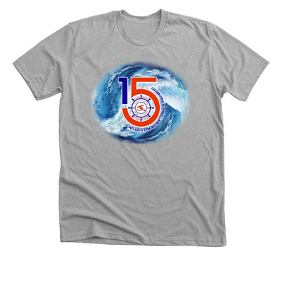Tony Colacchio 15th Wheelchair Spiel, a Athletic Heather Premium Unisex Tee