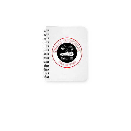 Nodak Speedway Hall of Fame Notebook, a White Spiral Notebook