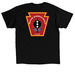 Pennsy Drumhead, a Black Classic Unisex Tee (back-view)