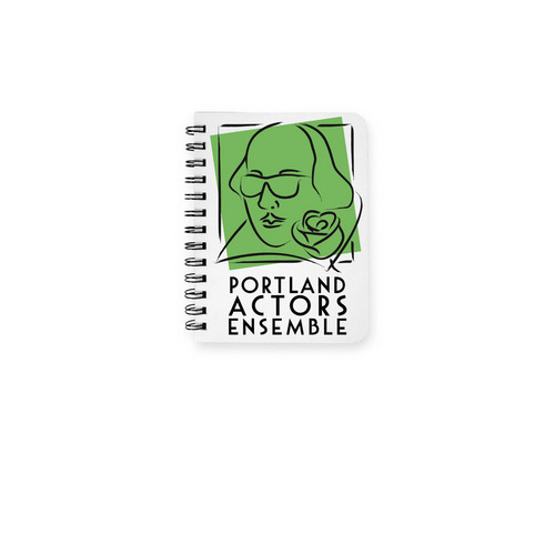 Portland Actors Ensemble Notebook, a White Spiral Notebook