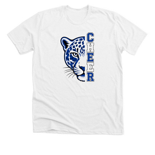 CV Jags Jaguar Cheer, a Solid White Blend Premium Unisex Tee