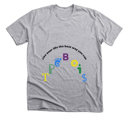 Bubble Letter Merch, a Athletic Heather Premium Unisex Tee