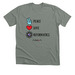 Peace, Love, Informatics, a Deep Heather Premium Unisex Tee