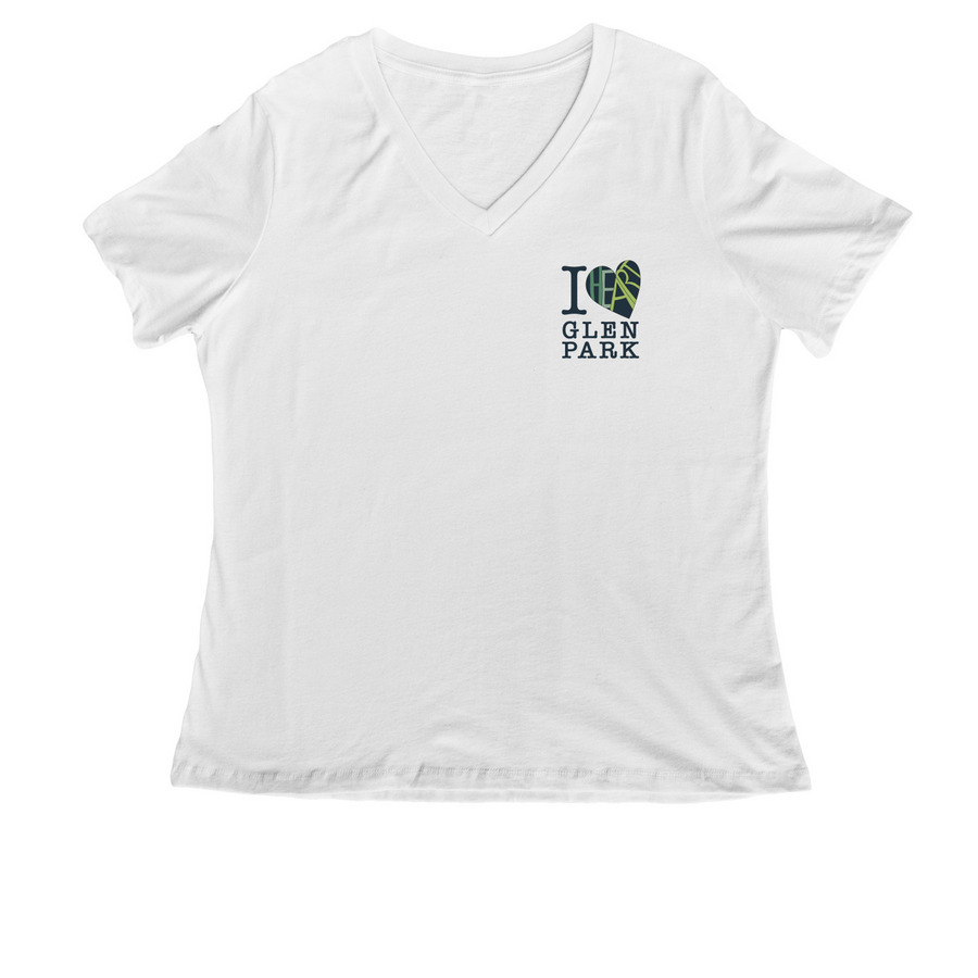 GPB Logo Women's Tee, a White Women's Relaxed V-Neck Tee