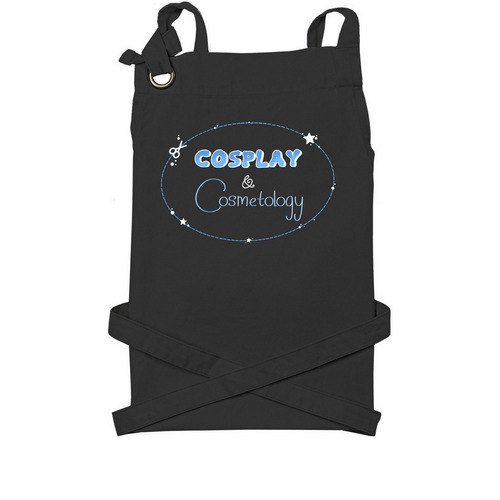 Cosplay & Cosmetology Aprons, a Black Cotton Canvas Pocket Apron