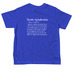 Kinley's Klubhouse, a Royal Blue Toddler Tee (back-view)