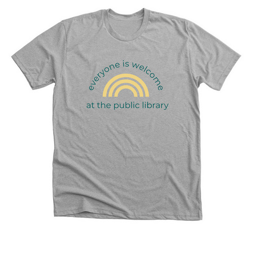 Everyone is welcome!, a Athletic Heather Premium Unisex Tee