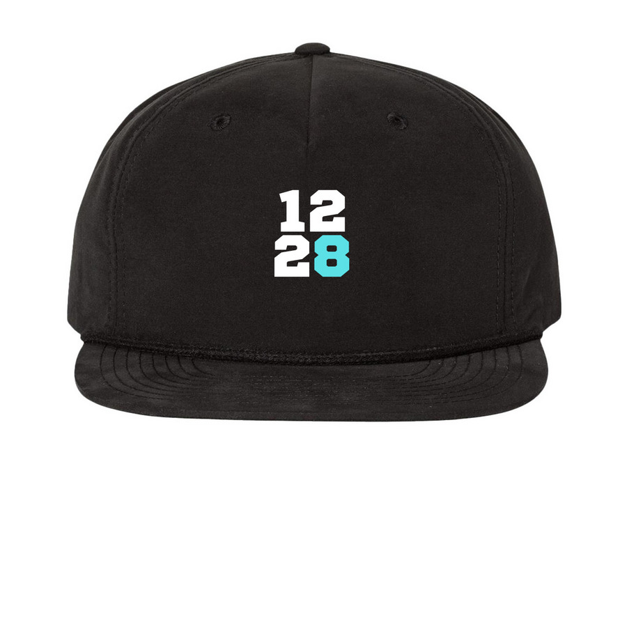 1228 Snapback, a Black Printed Umpqua Snapback Cap