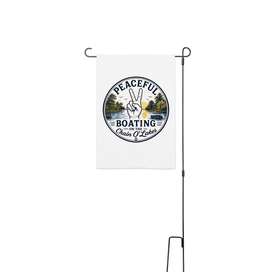 In Memory of Magdalena Jablonska, a White 12" x 18" Yard Flag with Stake