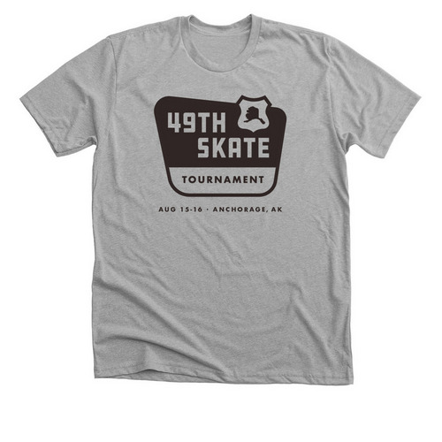 49th Skate Tournament Merch, a Athletic Heather Premium Unisex Tee
