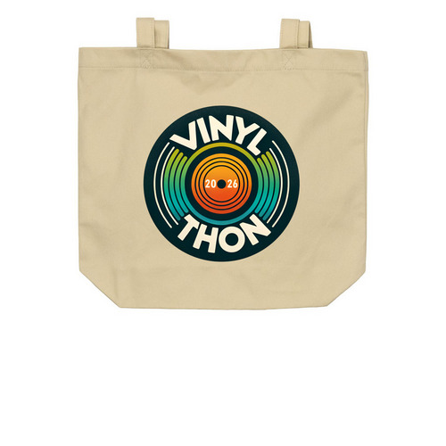 Vinylthon 2026 Tote Bag, a Oyster Organic Cotton Tote Bag