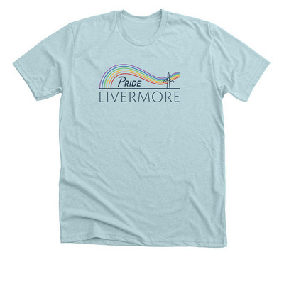 Pride Logo, a Heather Ice Blue Premium Unisex Tee