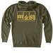 Alaska Mariculture Heavyweight Zip, a Army Heavyweight Zip Up Hoodie (back-view)