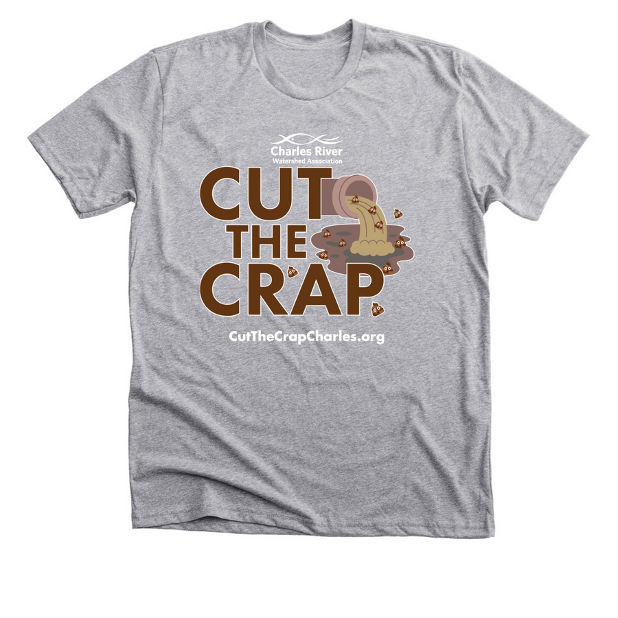 Cut the Crap CRWA, a Athletic Heather Premium Unisex Tee