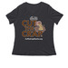Cut the Crap CRWA, a Dark Grey Heather Women's Relaxed V-Neck Tee