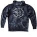 Youth Modern Logo Sweatshirt, a Black Youth Tie Dye Pullover Hoodie (back-view)