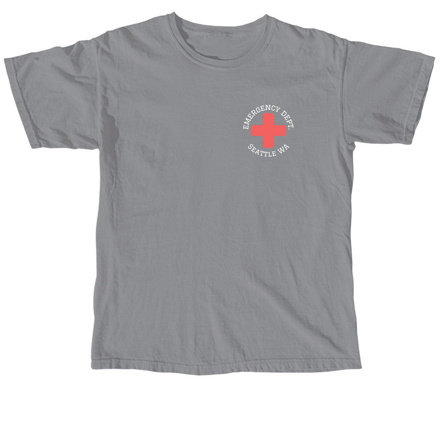HMC ED TRAUMA, a Granite Comfort Colors Unisex Tee